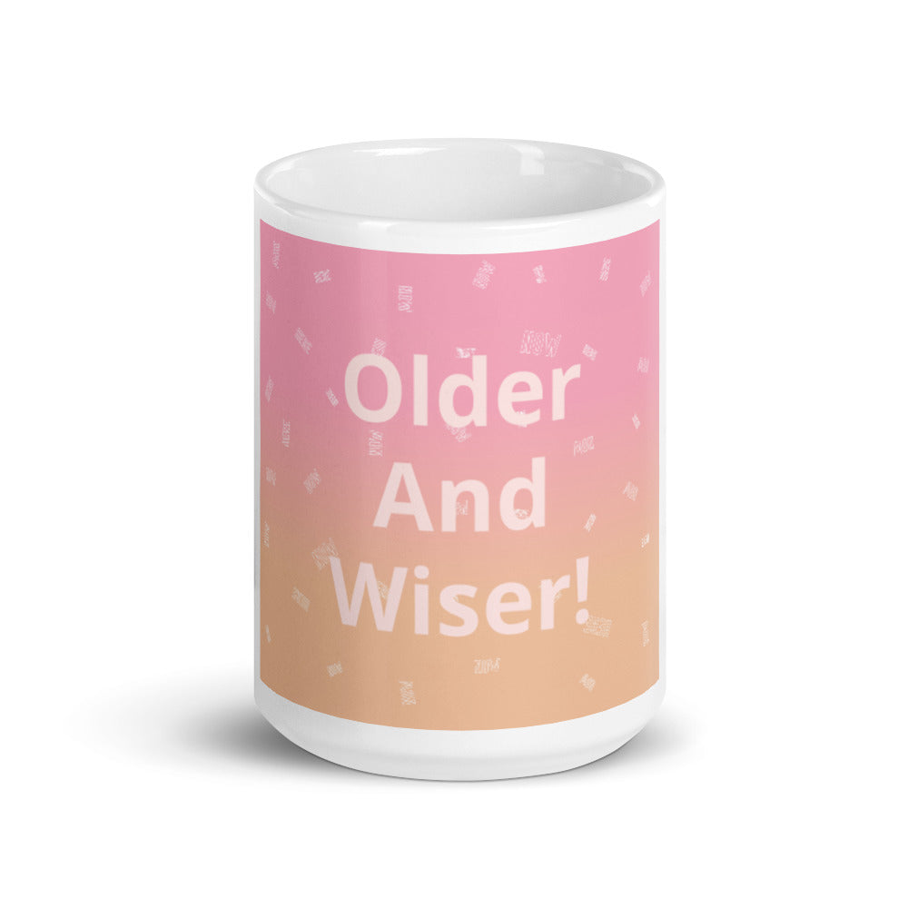 White glossy mug