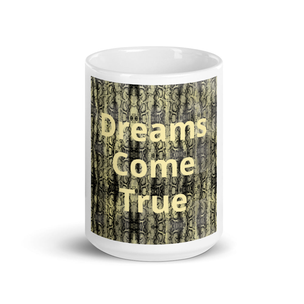White glossy mug