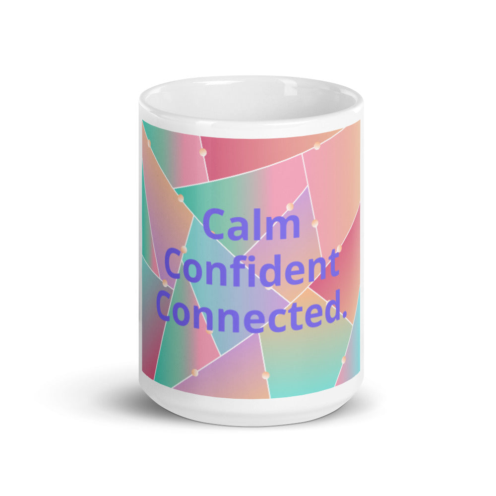 White glossy mug