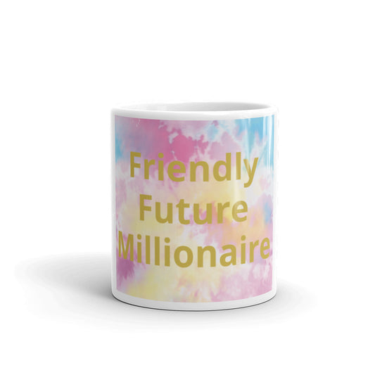 White glossy mug