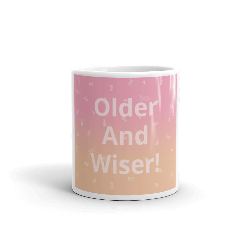 White glossy mug