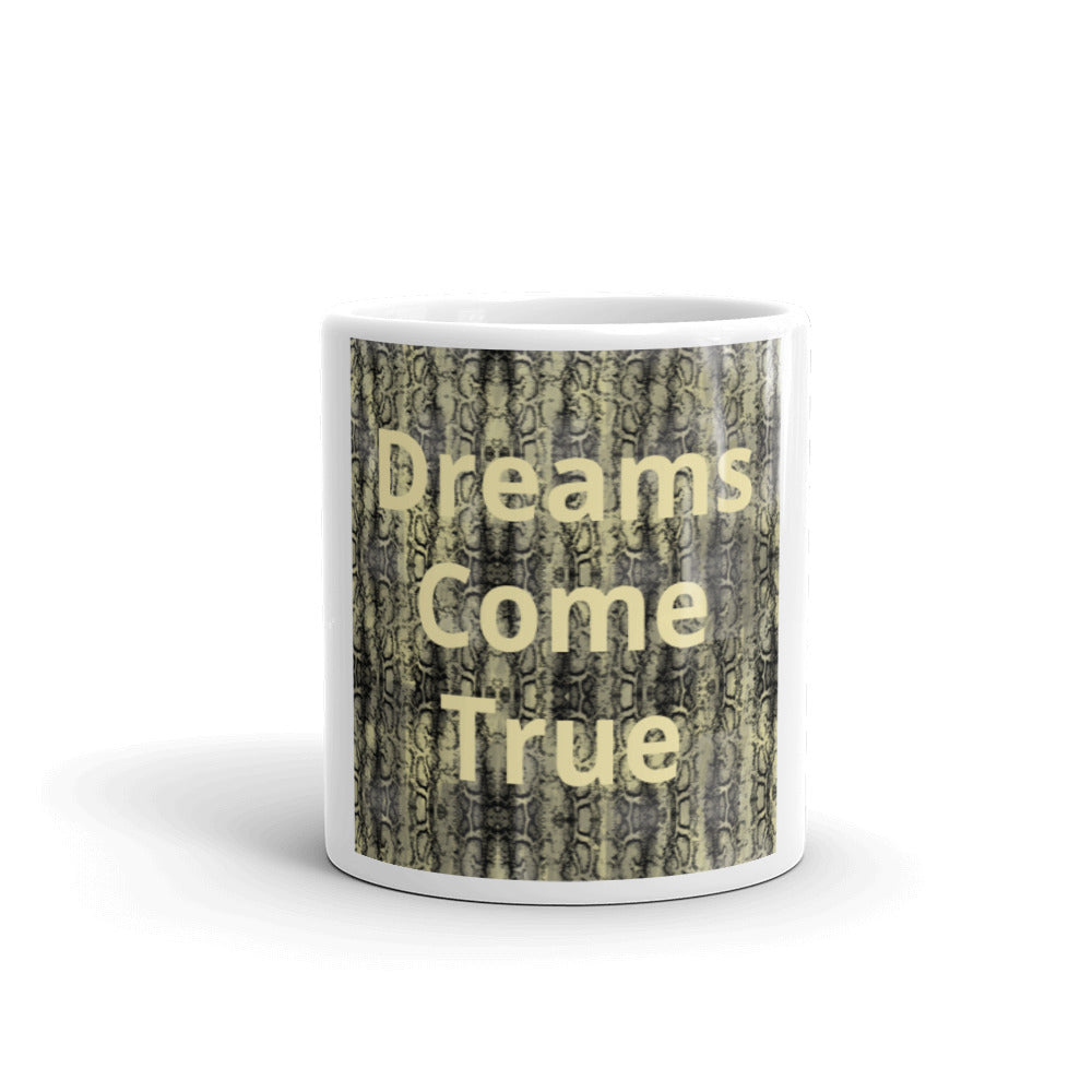 White glossy mug