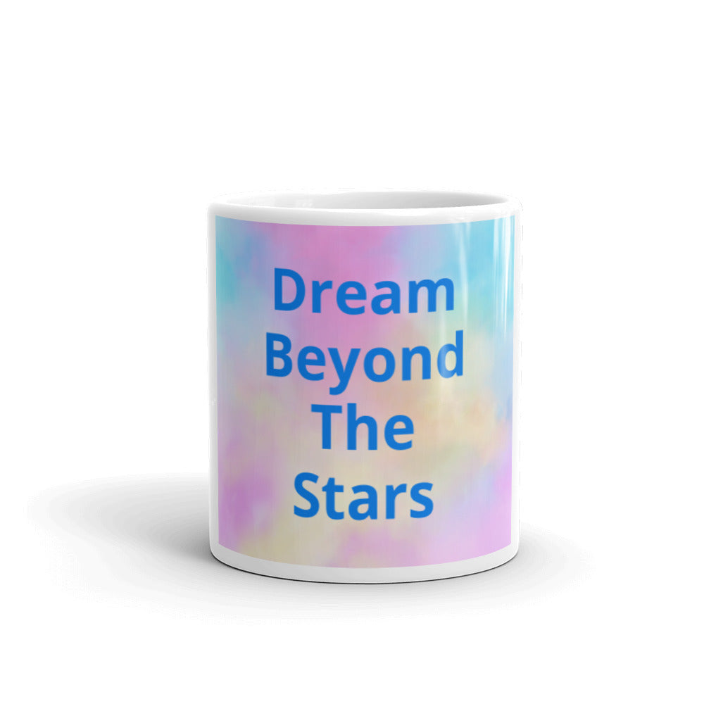 White glossy mug