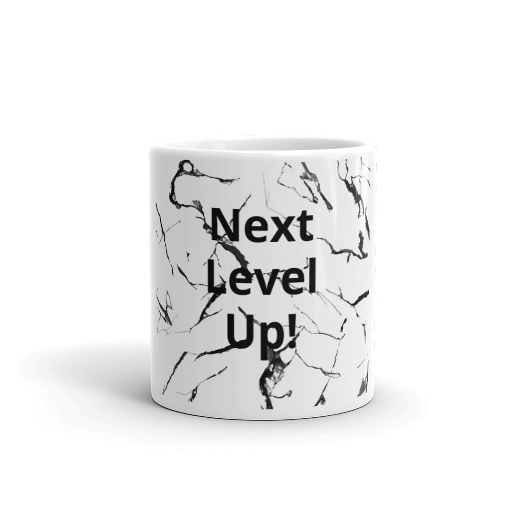 White glossy mug