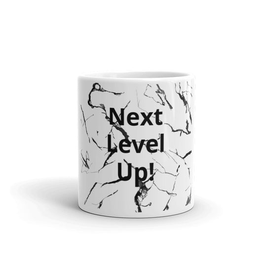 White glossy mug