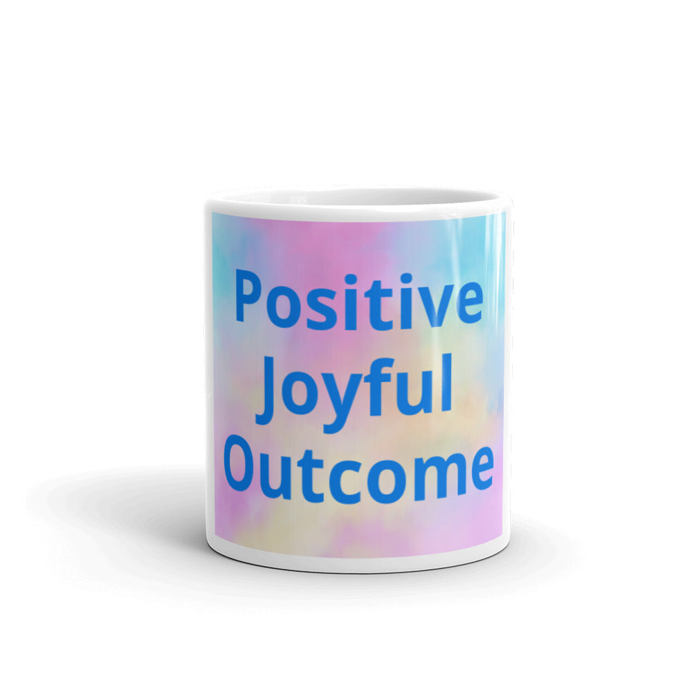 White glossy mug