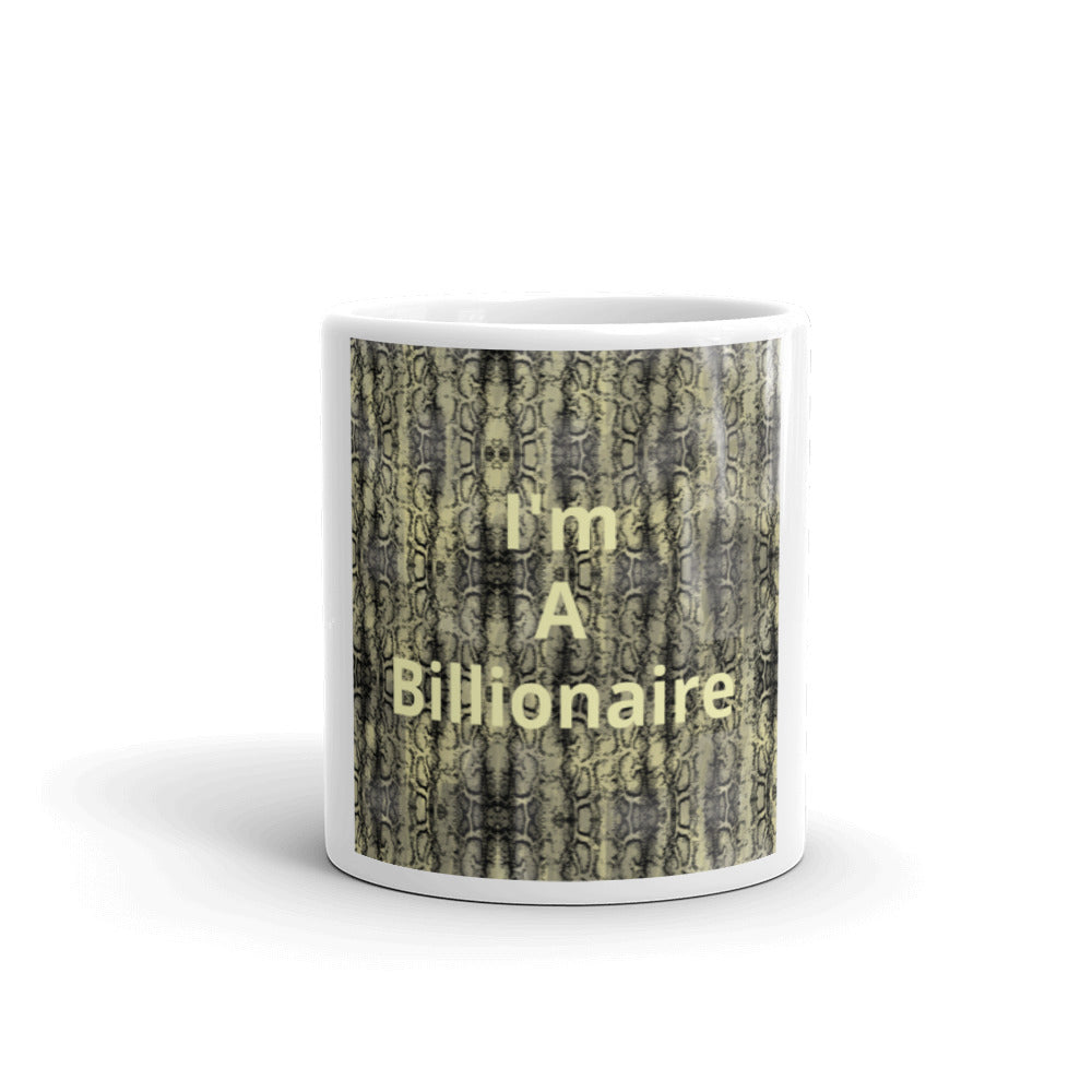 White glossy mug