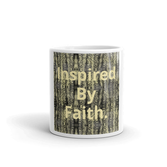 White glossy mug