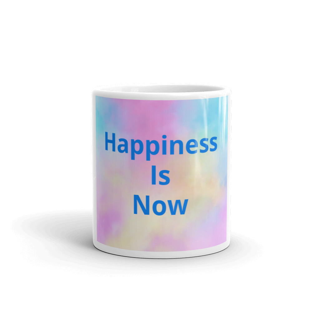 White glossy mug