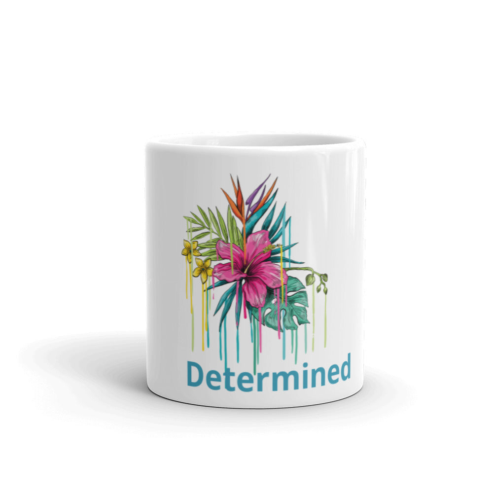 White glossy mug