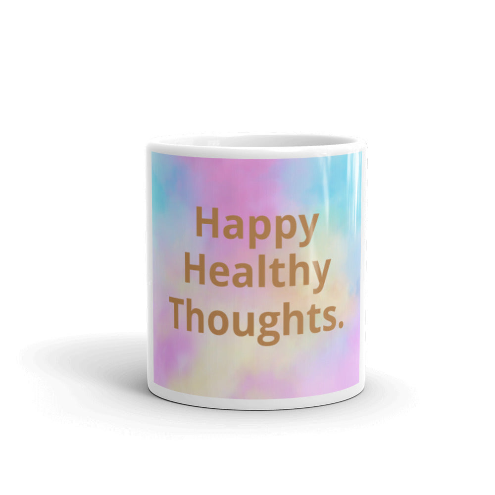 White glossy mug