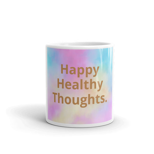 White glossy mug