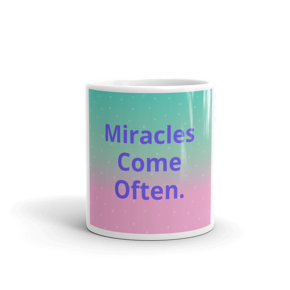 White glossy mug