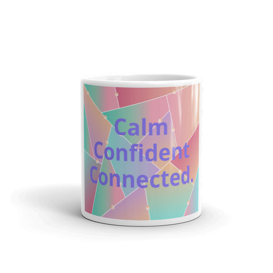 White glossy mug