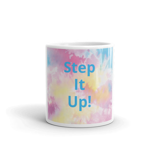 White glossy mug