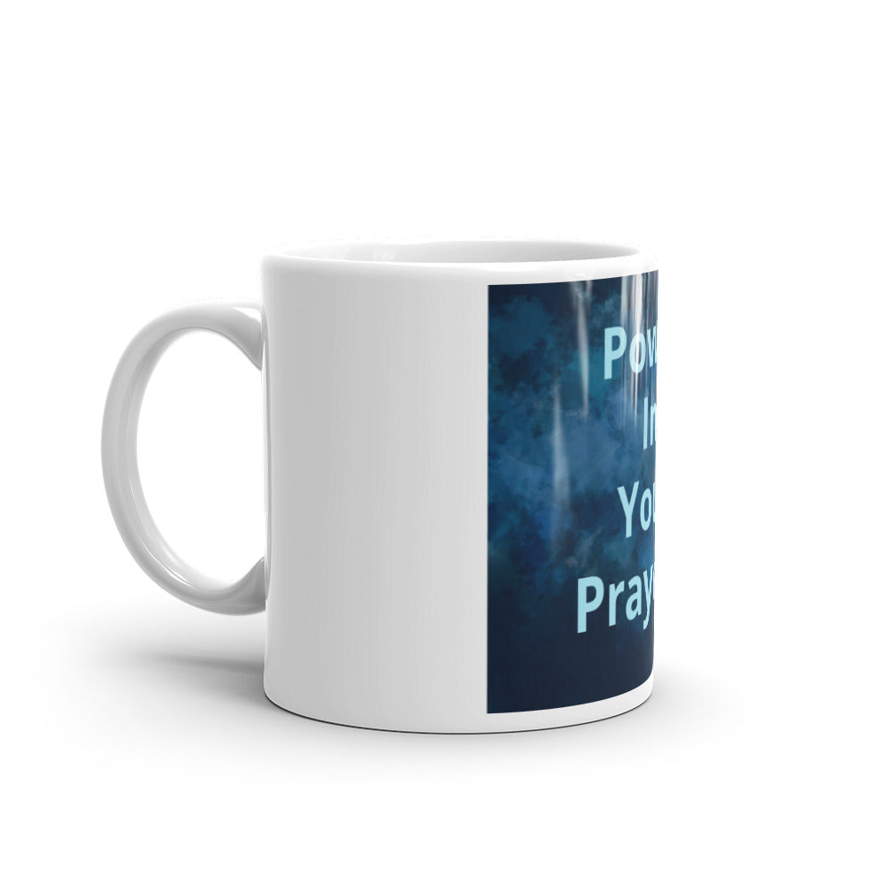 White glossy mug