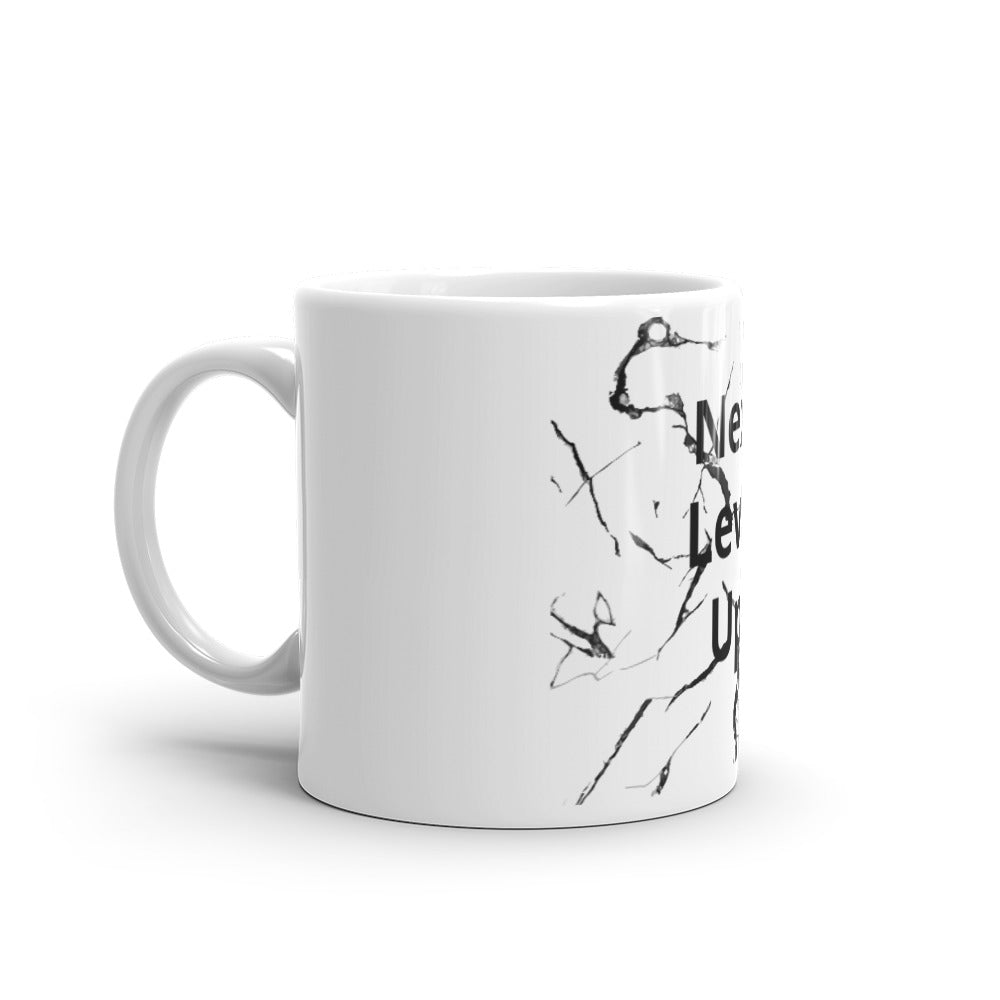 White glossy mug