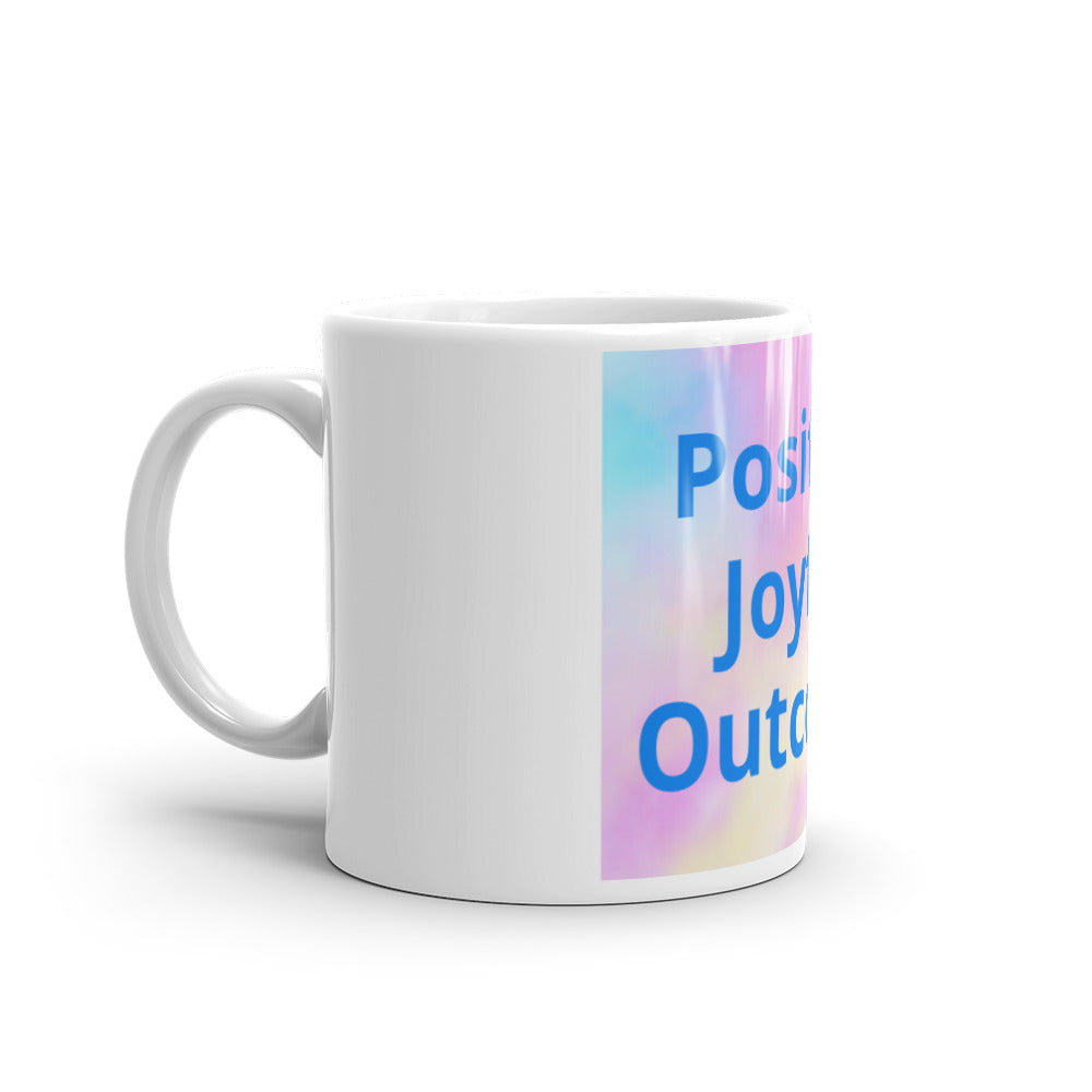 White glossy mug