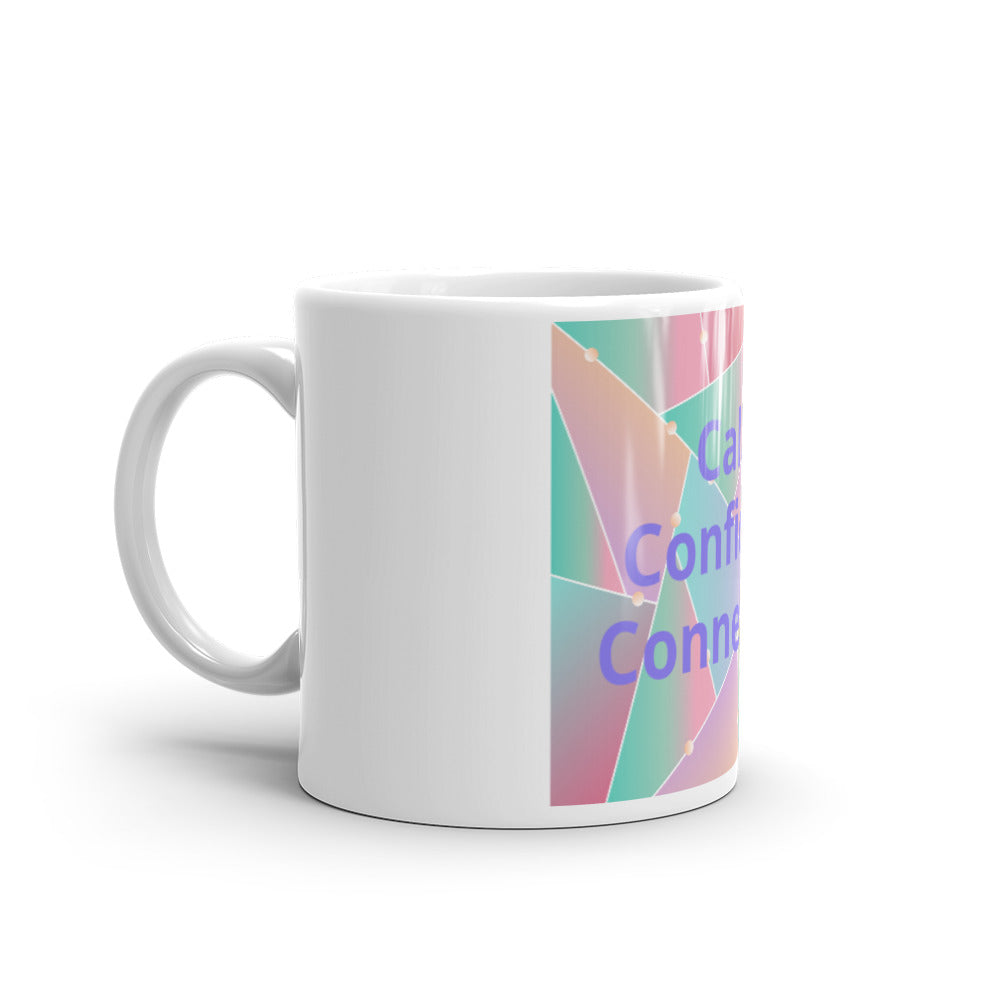White glossy mug