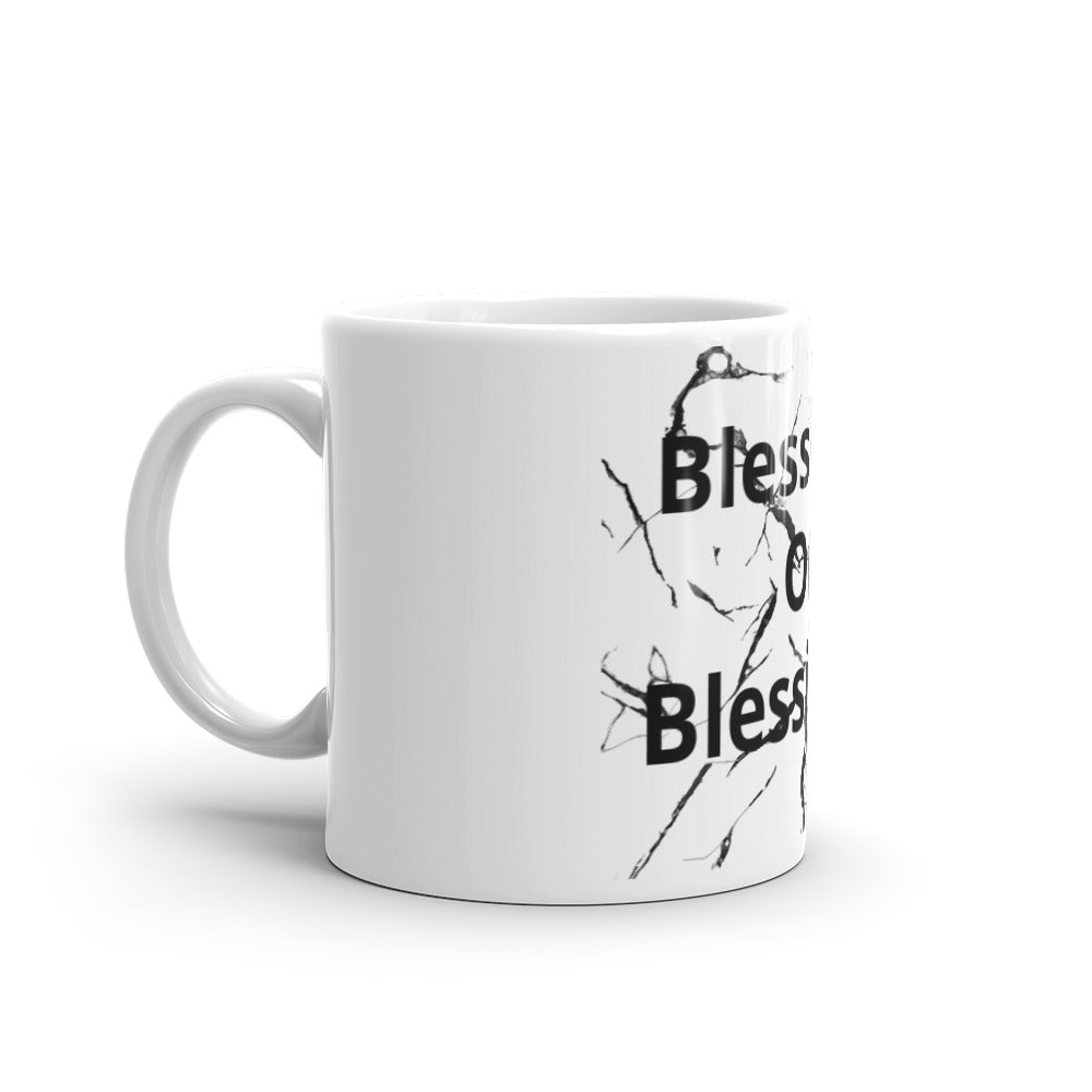 White glossy mug