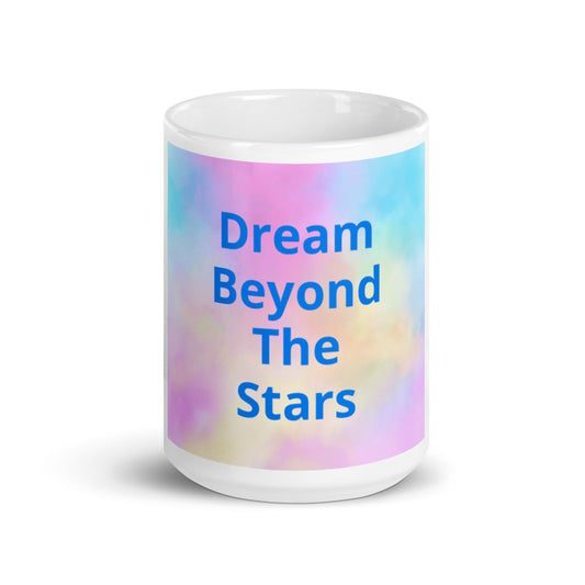 White glossy mug