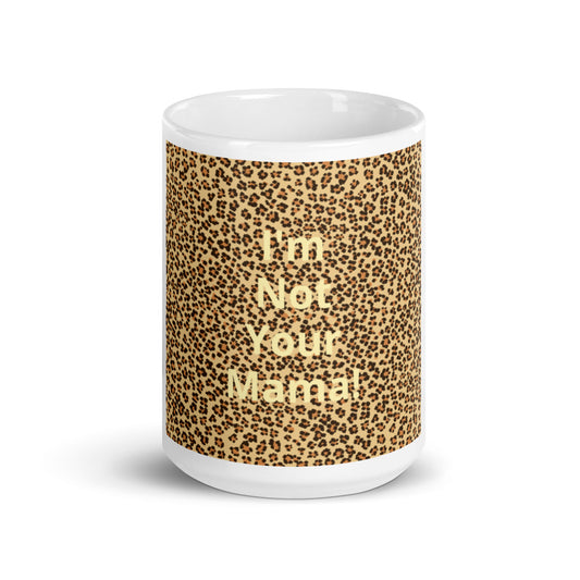 White glossy mug