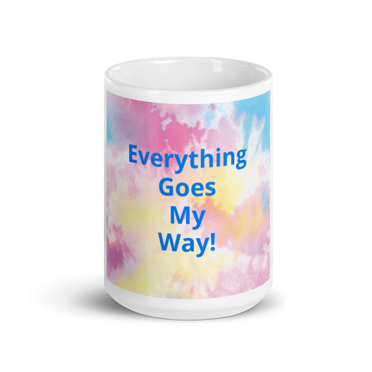 White glossy mug