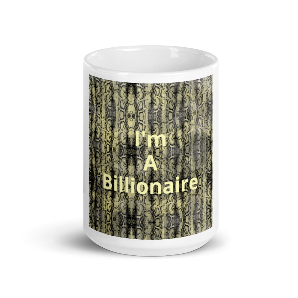 White glossy mug