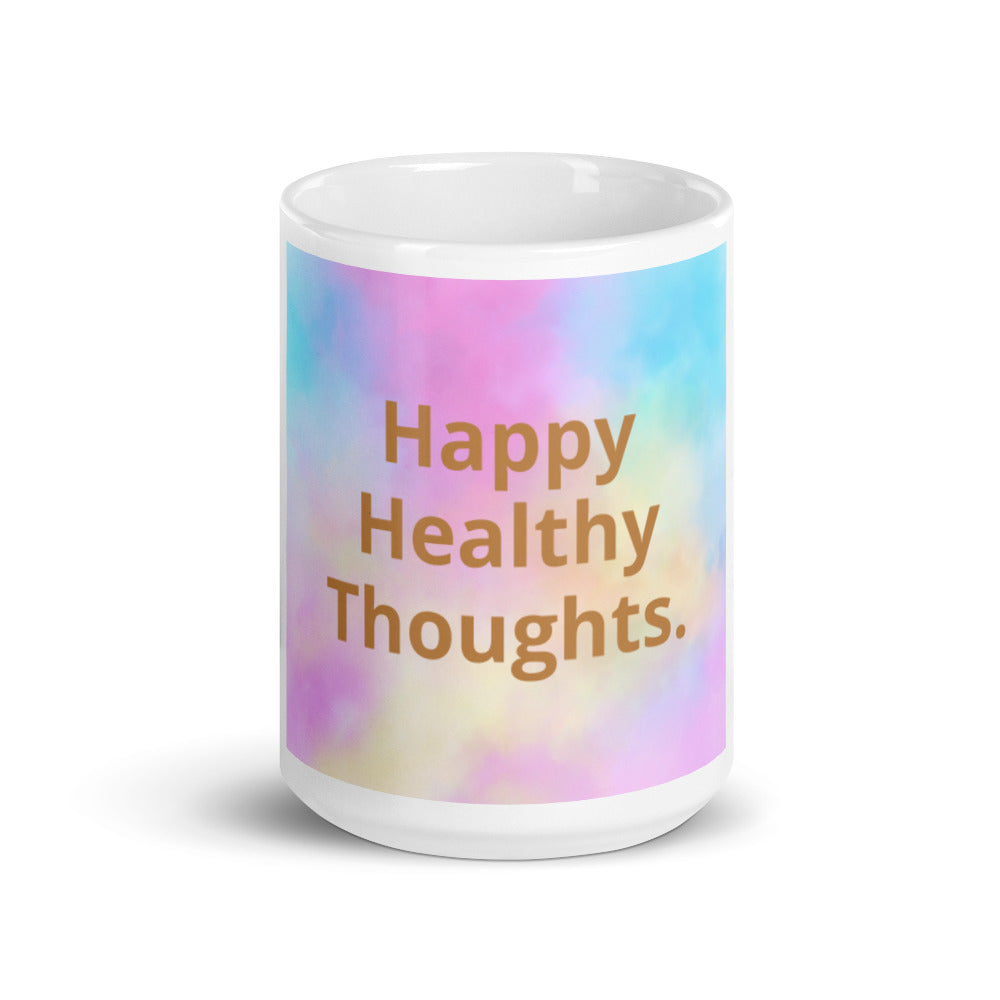 White glossy mug