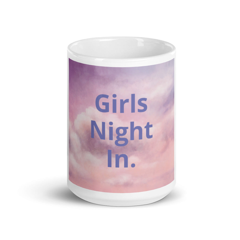 White glossy mug