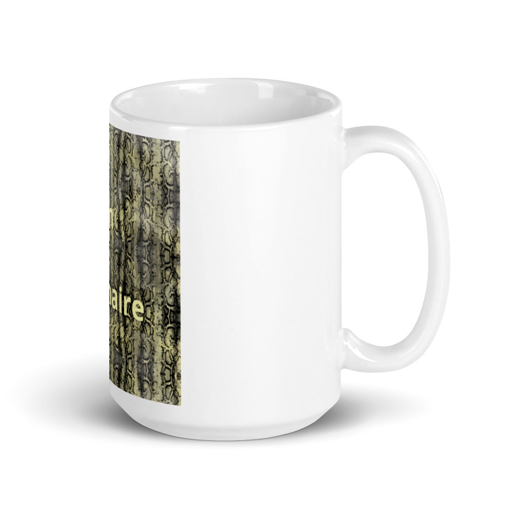 White glossy mug