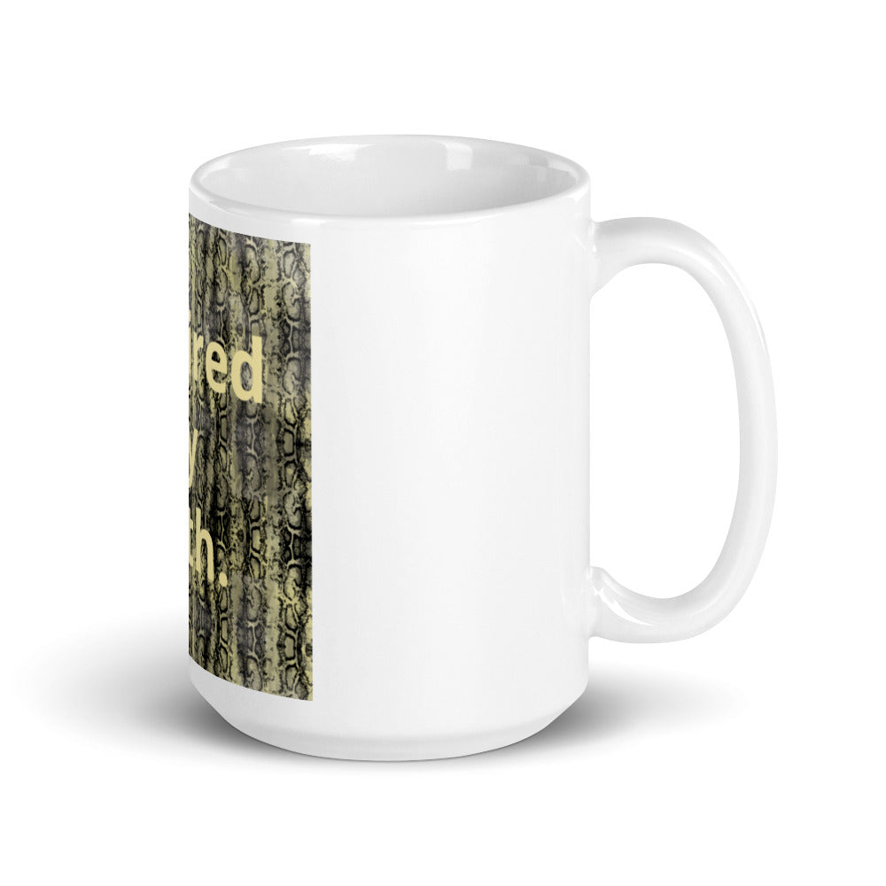 White glossy mug